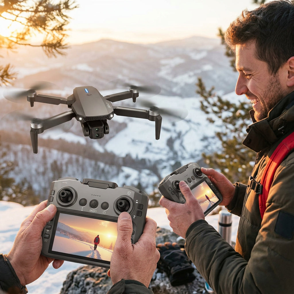 Dron Plegable Pantalla Grande HD 2