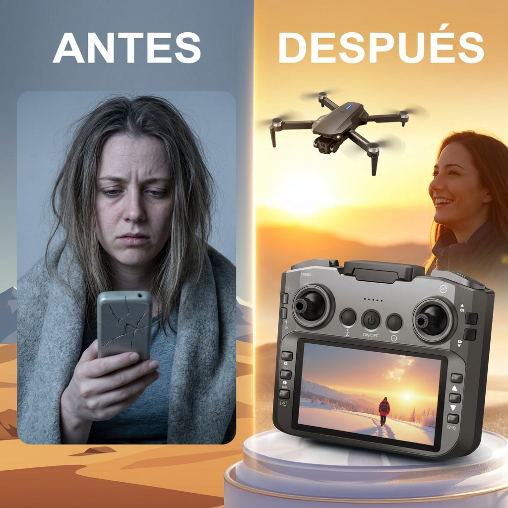Dron Plegable Pantalla Grande HD 4