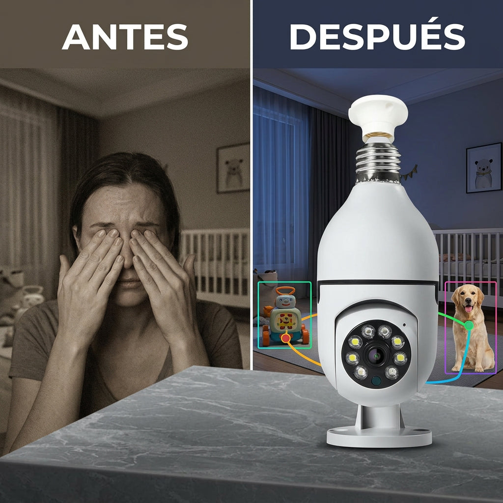 FocoCam Vigilancia 360 Inteligente WiFi 3